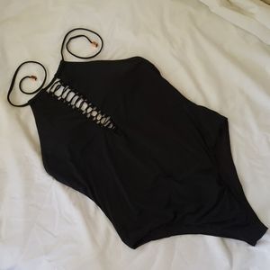 Radio Fiji Black One Piece Swimsuit